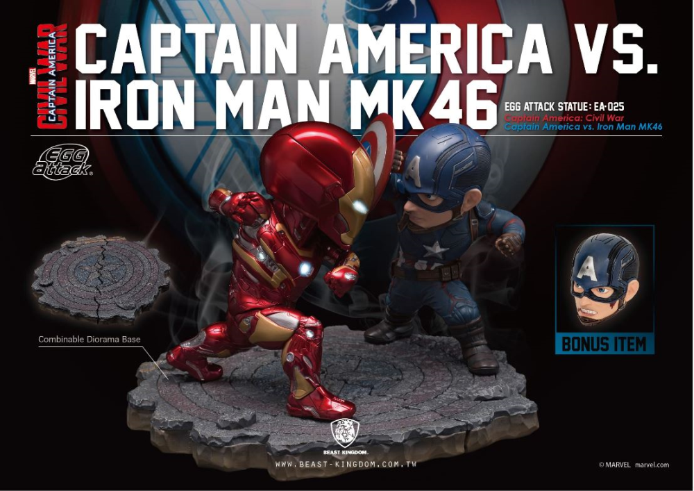 Beast Kingdom - Captain America: Civil War Captain America vs
